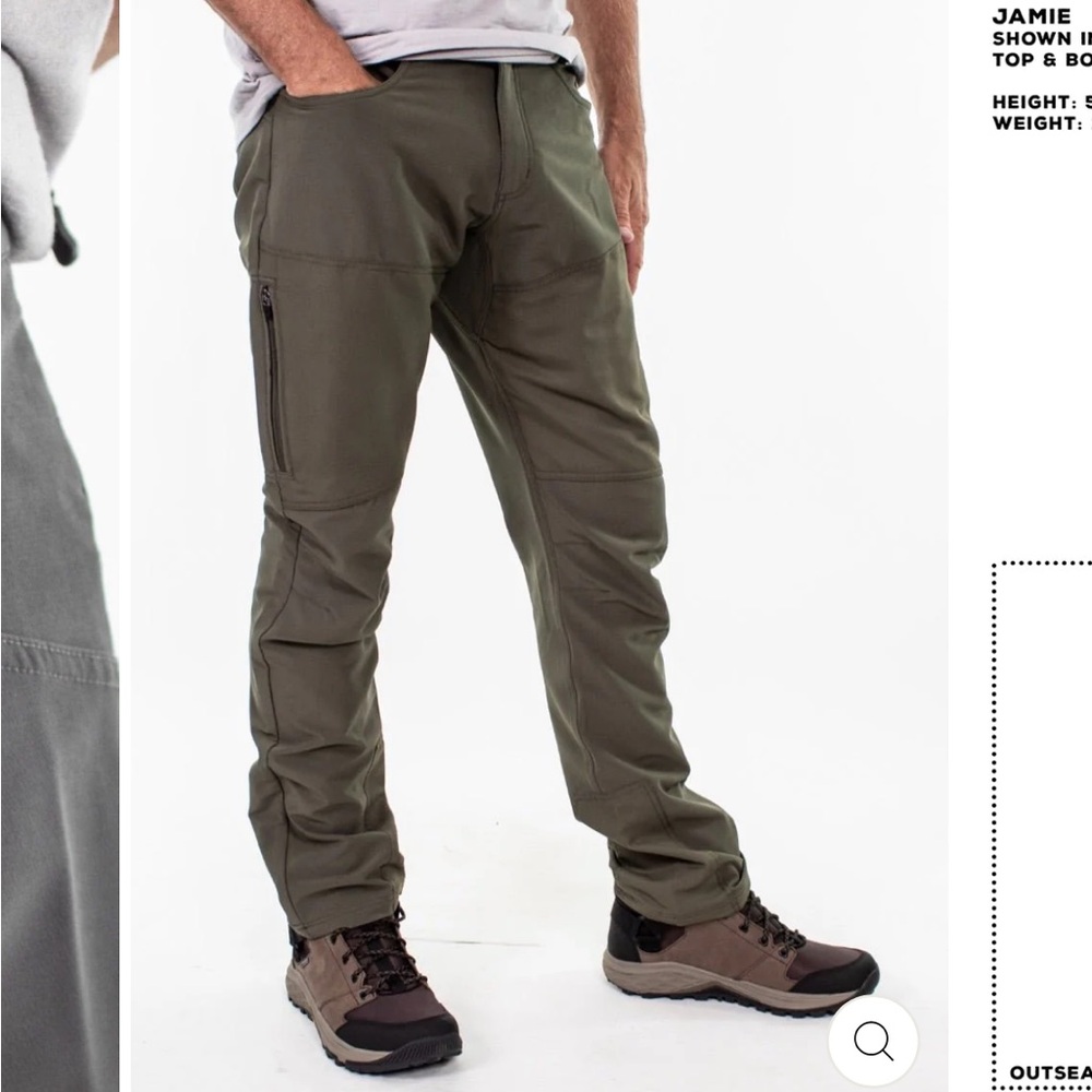 COPY - Price dropped! Club Ride men’s work & cycling pants, olive green, XL